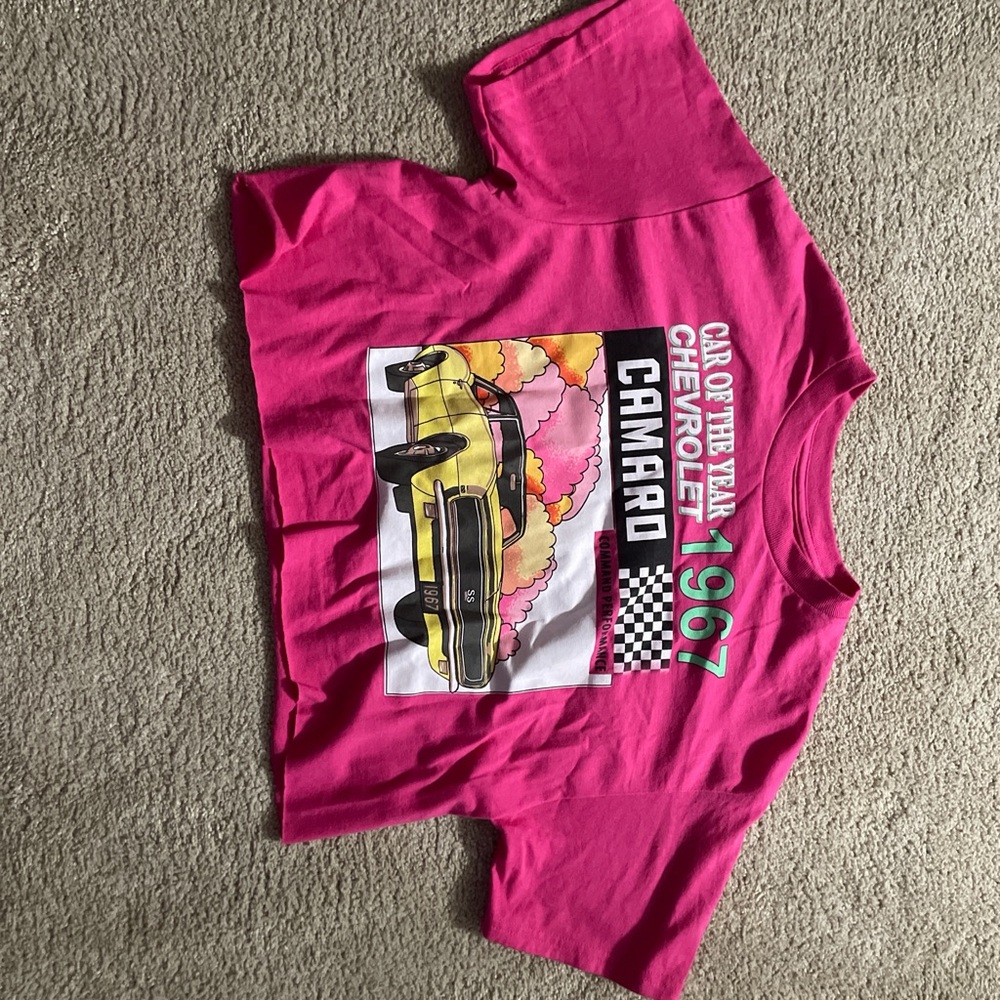 Chemistry Pink and Yellow Short Sleeve Tee